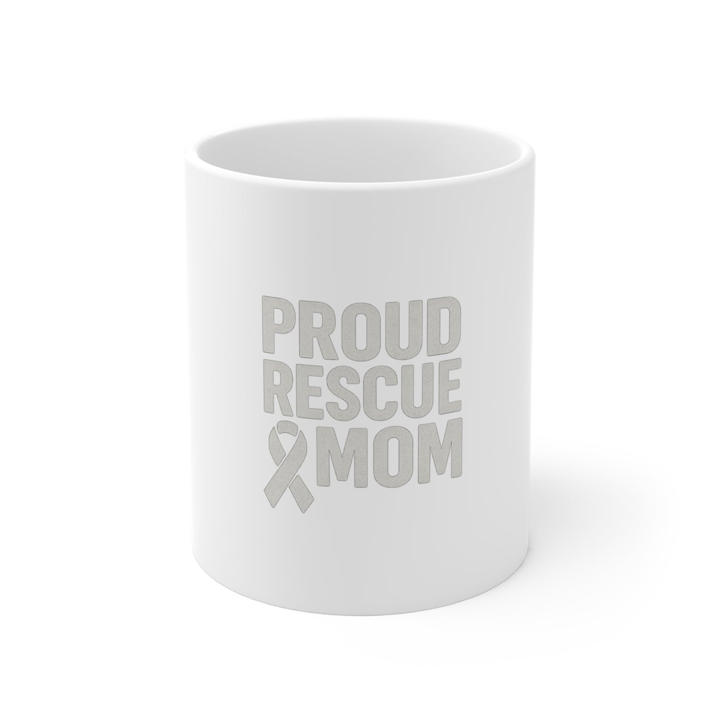 Proud Rescue Mom Coffee Mug