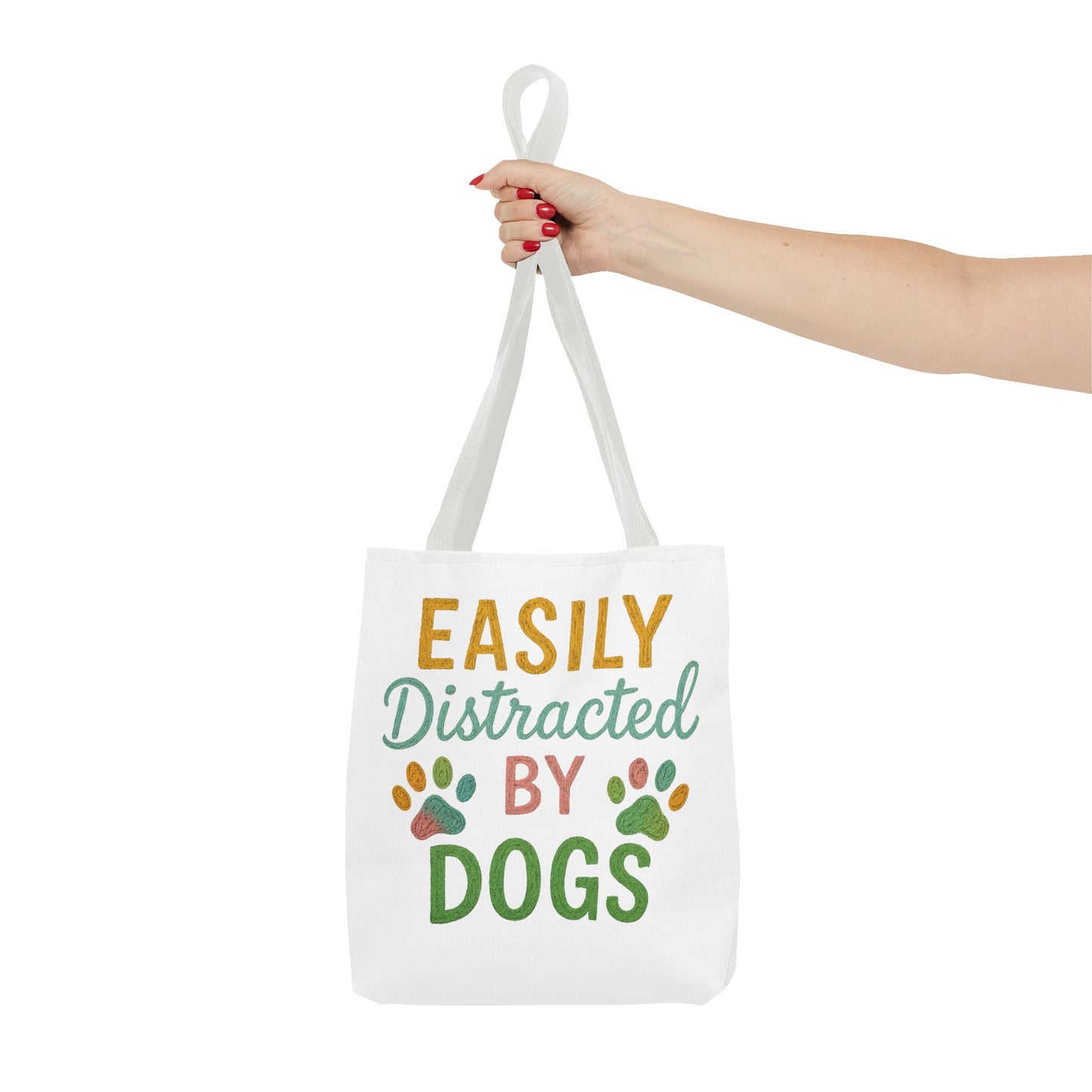 Easily Distracted by Dogs Tote Bag