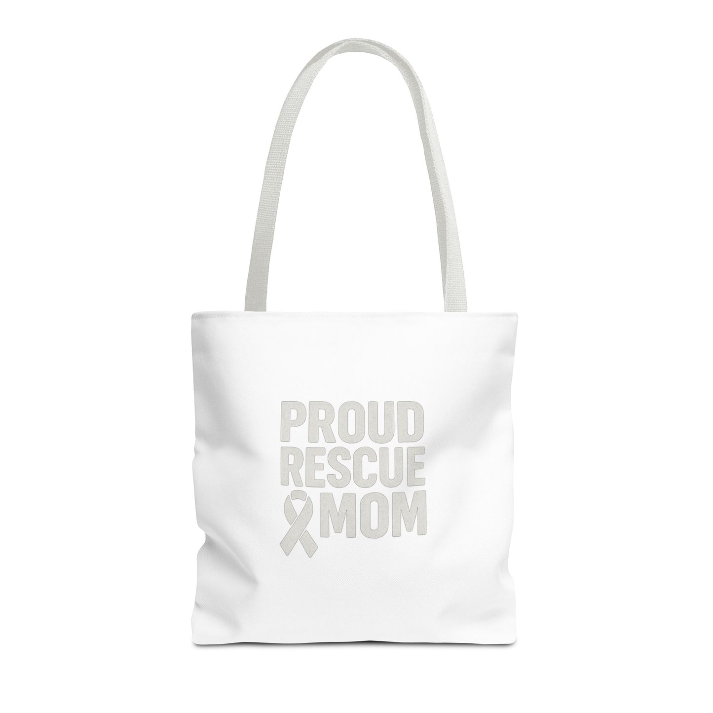 Proud Rescue Mom Tote Bag