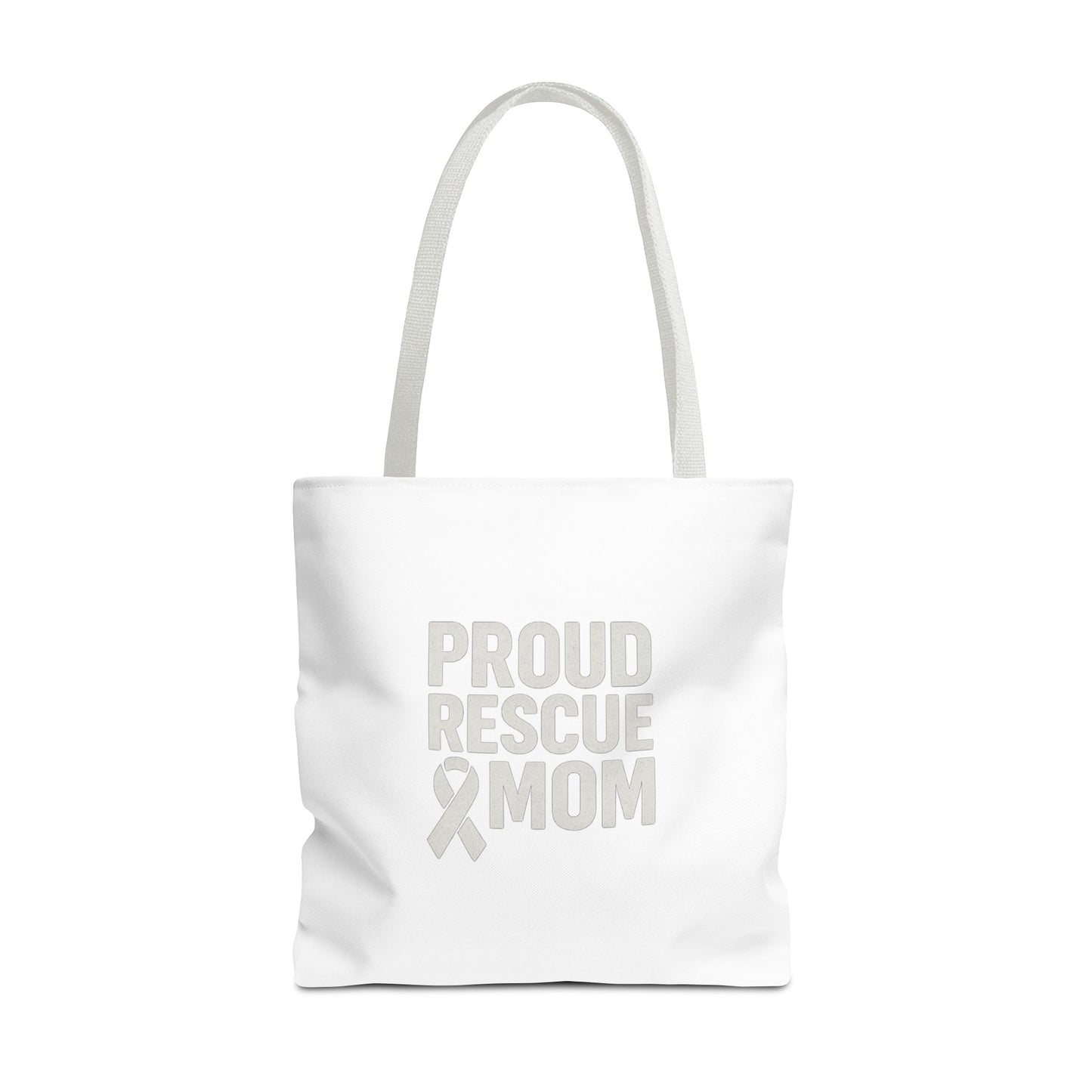 Proud Rescue Mom Tote Bag