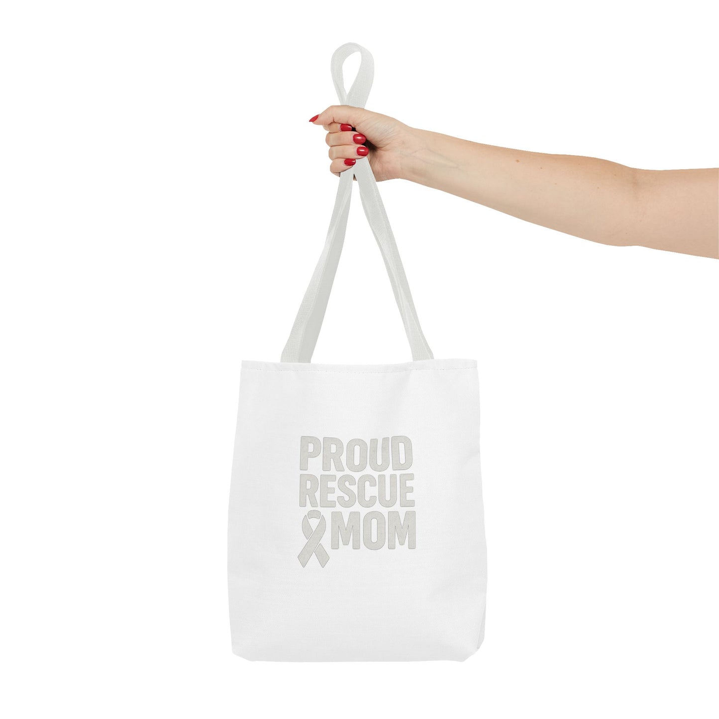 Proud Rescue Mom Tote Bag