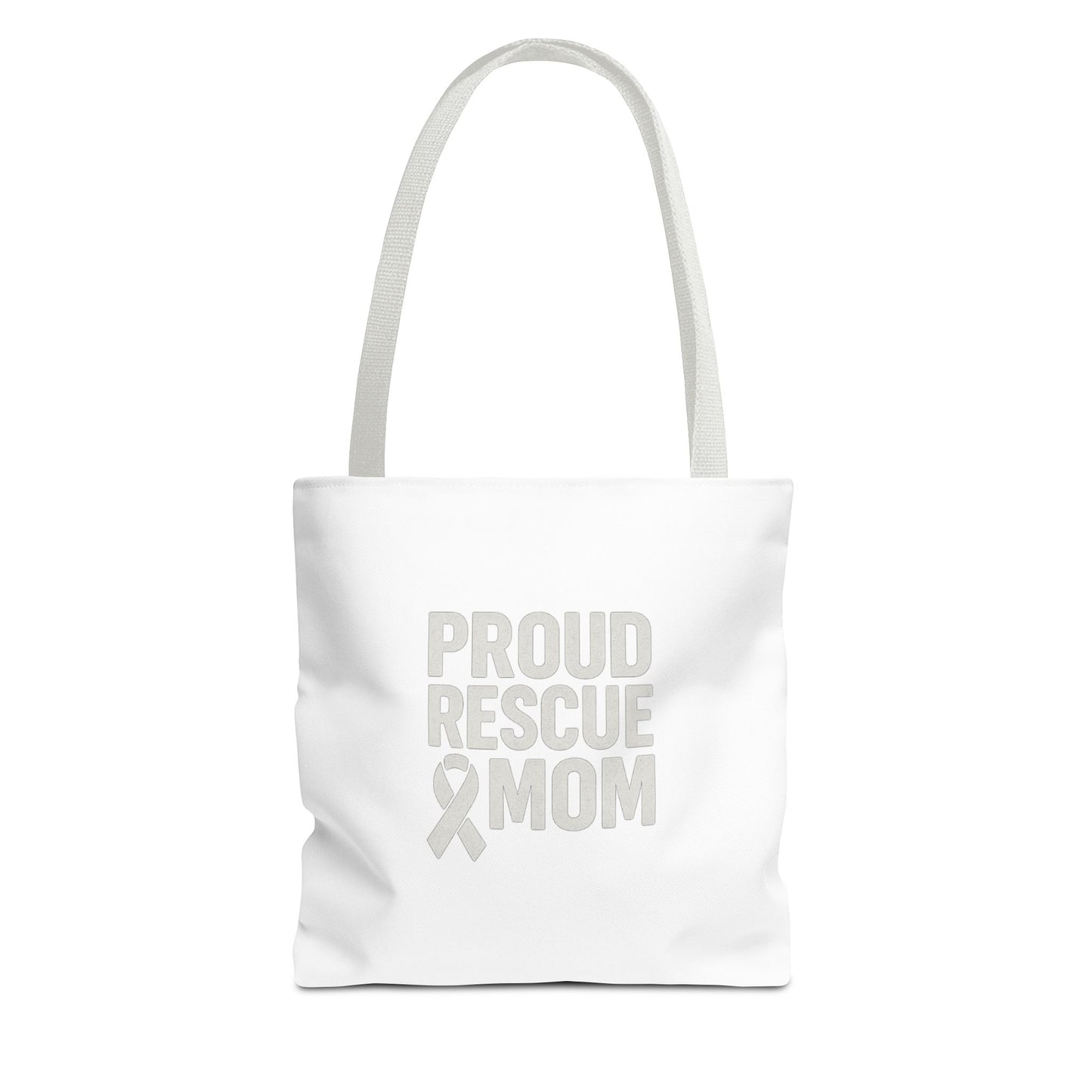 Proud Rescue Mom Tote Bag