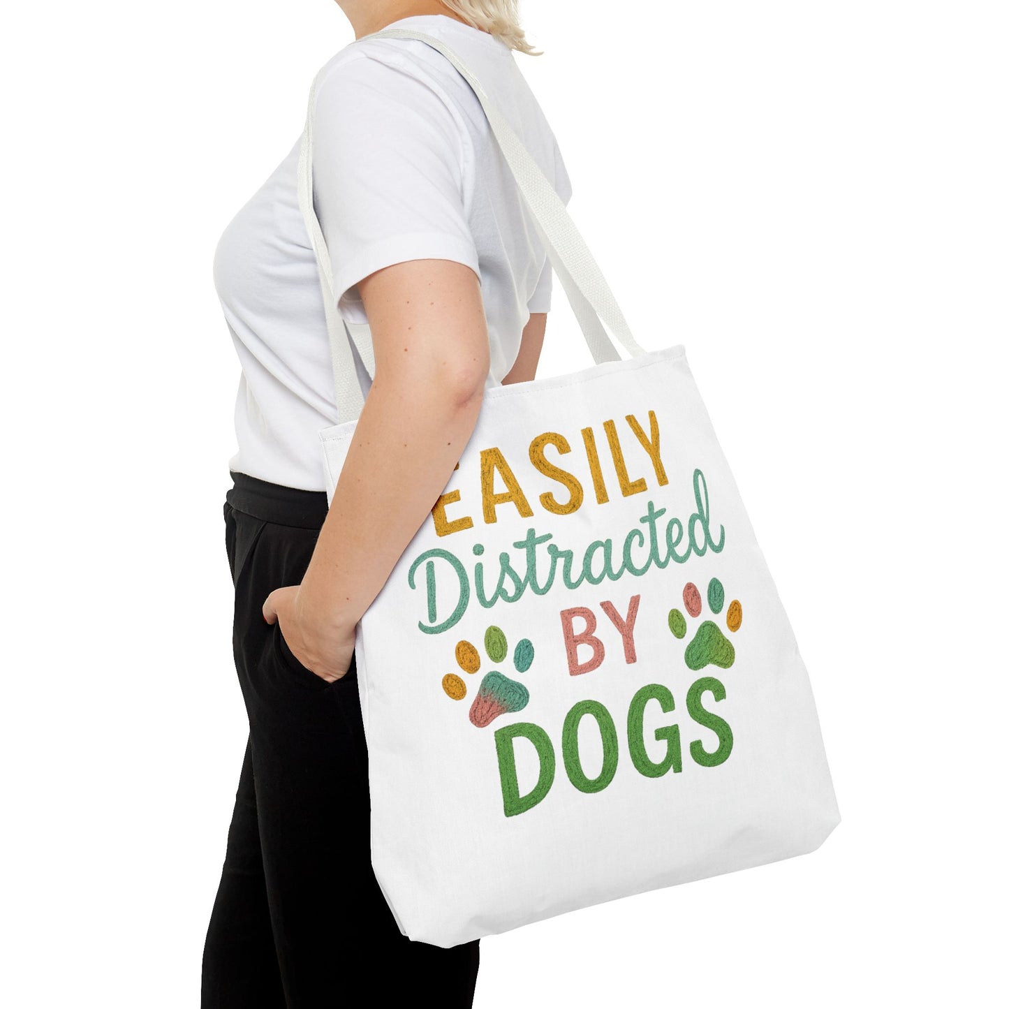 Easily Distracted by Dogs Tote Bag