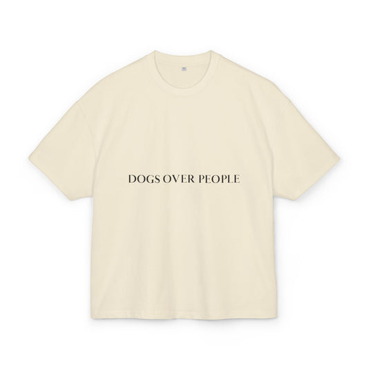 Dog Lovers Unisex Heavy Cotton Tee - "Dogs Over People"
