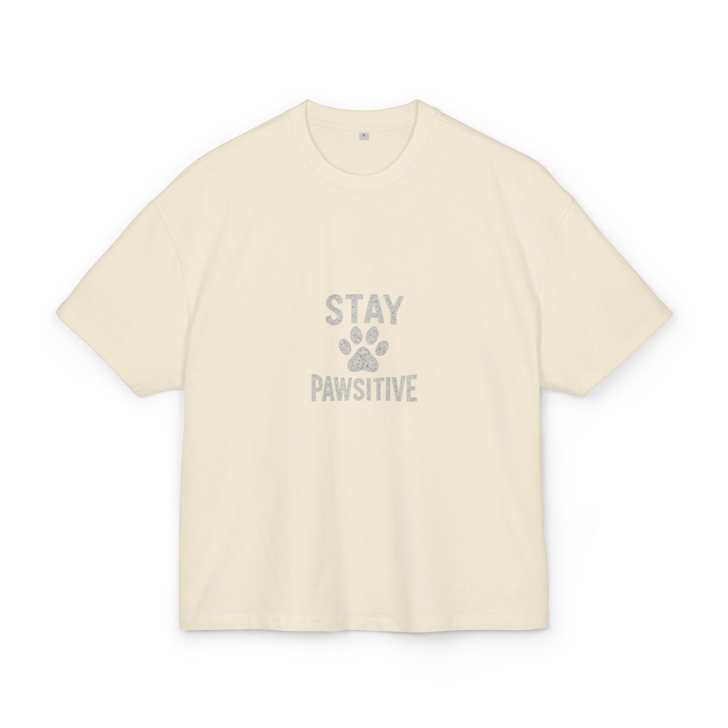 Stay Pawsitive Box Tee for Dog Lovers