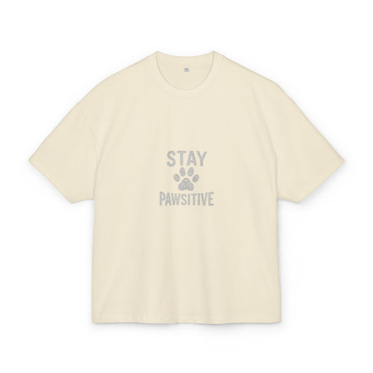 Stay Pawsitive Box Tee for Dog Lovers