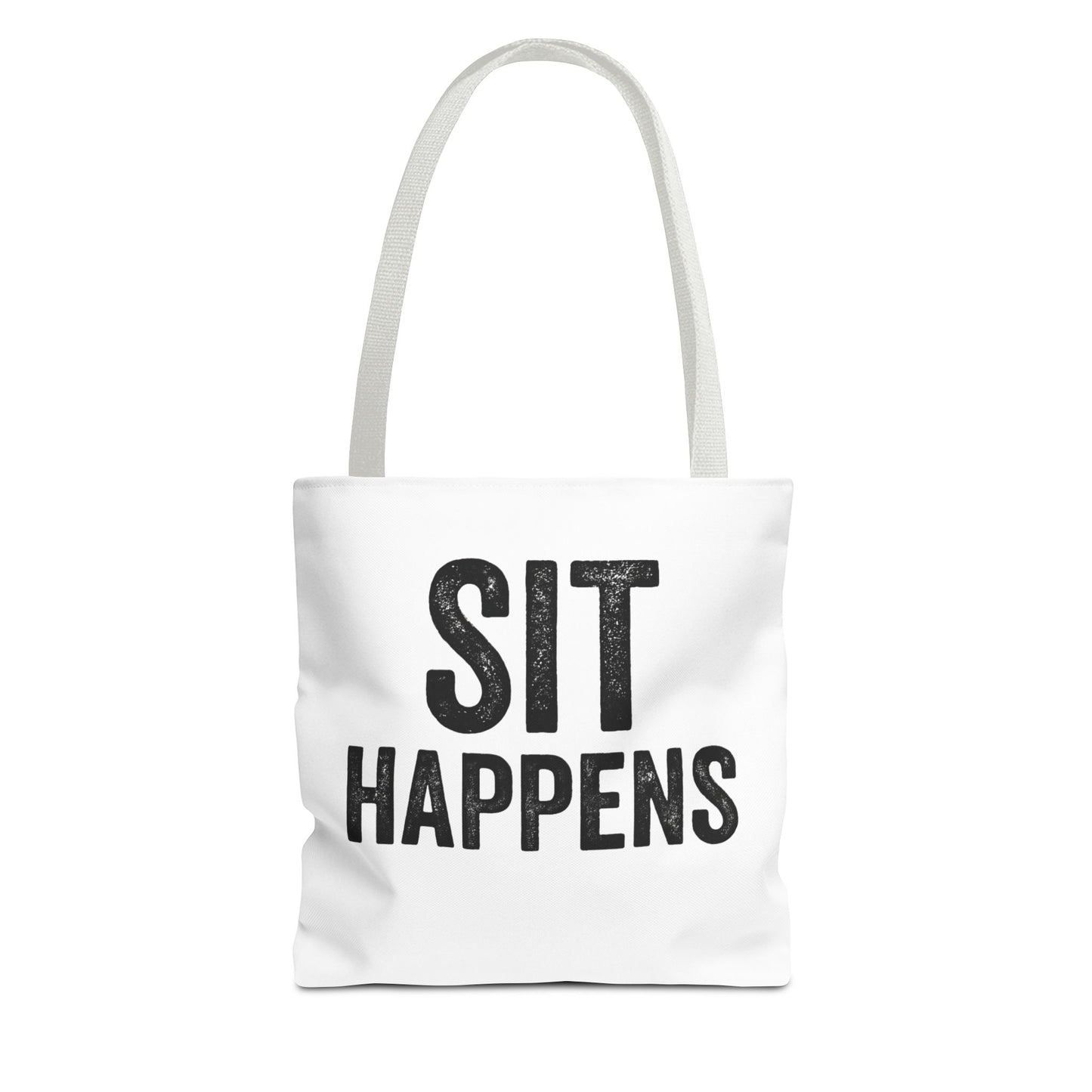 Funny Tote Bag - 'Sit Happens'