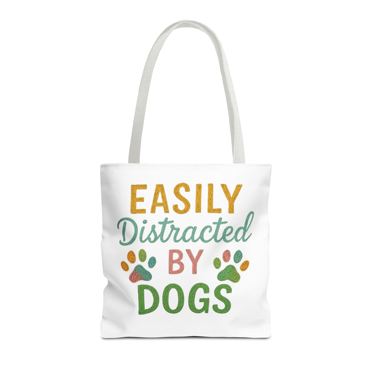 Easily Distracted by Dogs Tote Bag