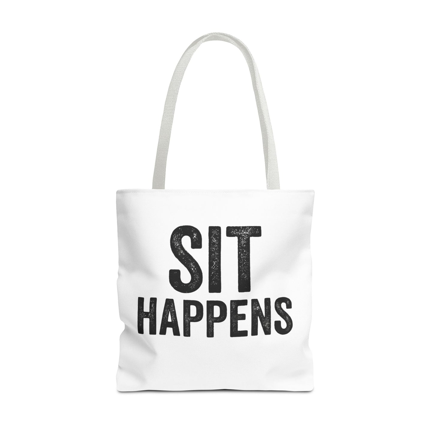 Funny Tote Bag - 'Sit Happens'