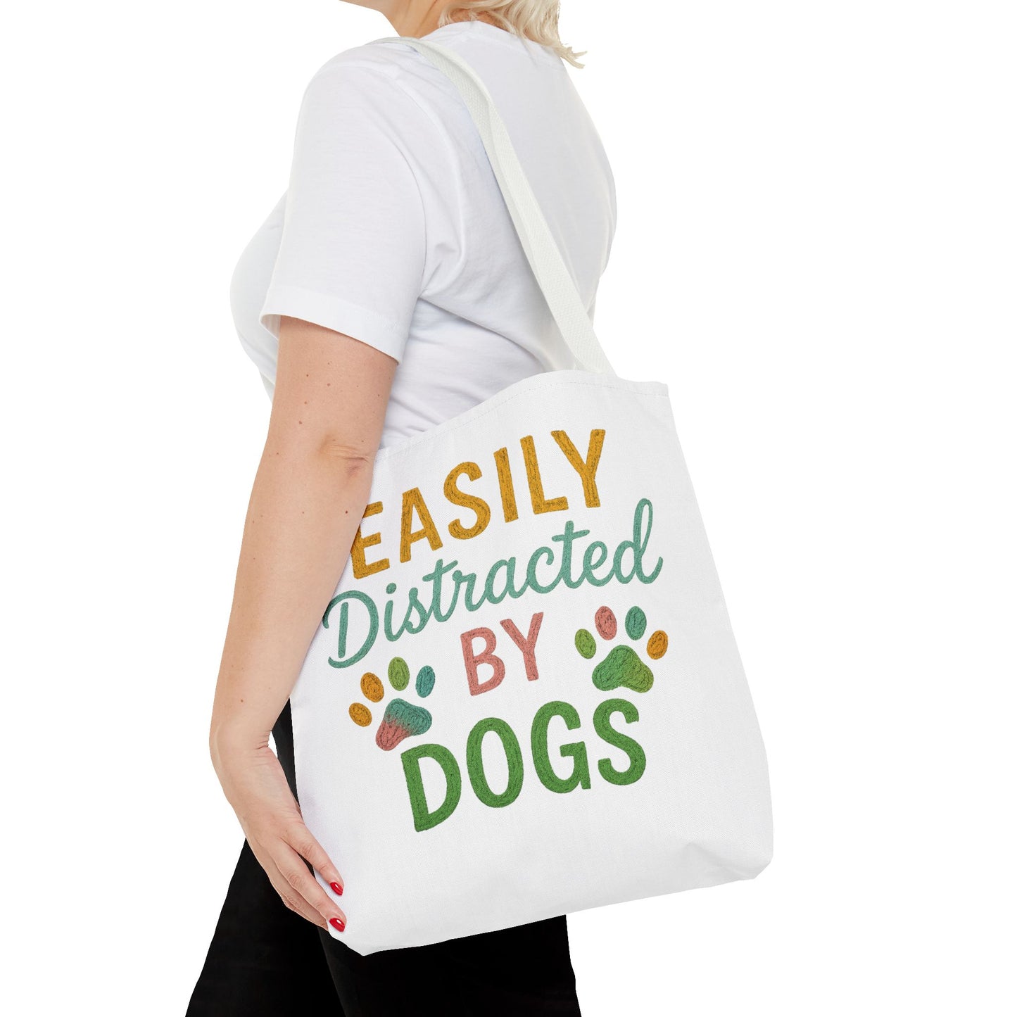 Easily Distracted by Dogs Tote Bag